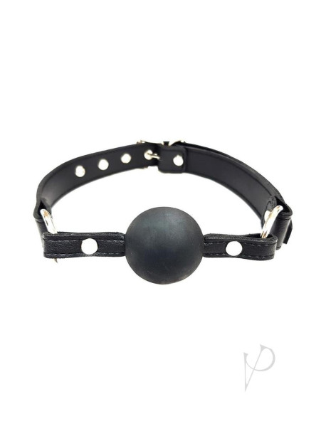 Fb Ball Gag Vegan Leather Black Fb Ball Gag Vegan Leather Black