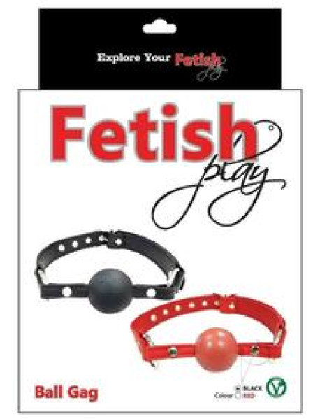 Fb Ball Gag Vegan Leather Black Fb Ball Gag Vegan Leather Black