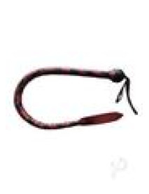 Leather Devil Tail Whip Blk/red