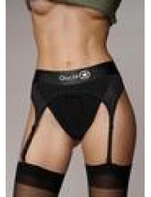 Ouch Vibe Strapon Thong Garter Xs/sm Blk