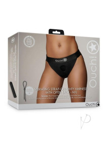 Ouch Vibe Strapon Panty Ob M/l Blk
