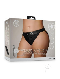 Ouch Vibe Strapon Panty Ob Xl/xx Blk