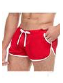 Goal Line Side Split Mesh Short S/m Red