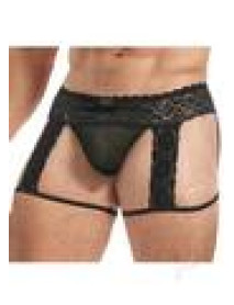 Lace King Lace Mens Panty L/xl Blk
