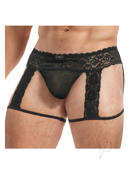 Lace King Lace Mens Panty L/xl Blk