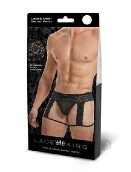 Lace King Lace Mens Panty L/xl Blk