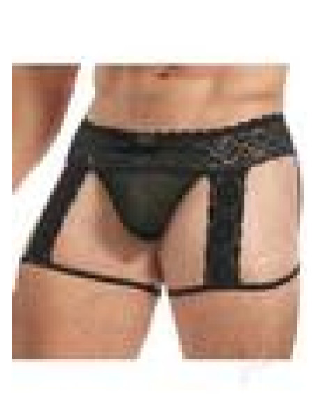 Lace King Lace Mens Panty M/l Blk