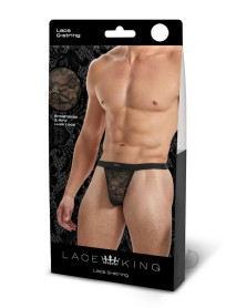 Lace King Lace Gstring L/xl Blk