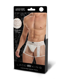 Lace King Lace Mens Panty S/m Wht
