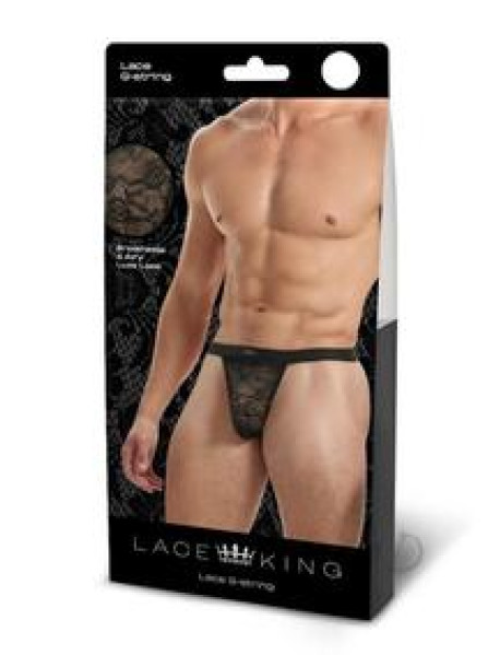 Lace King Lace Gstring S/m Blk