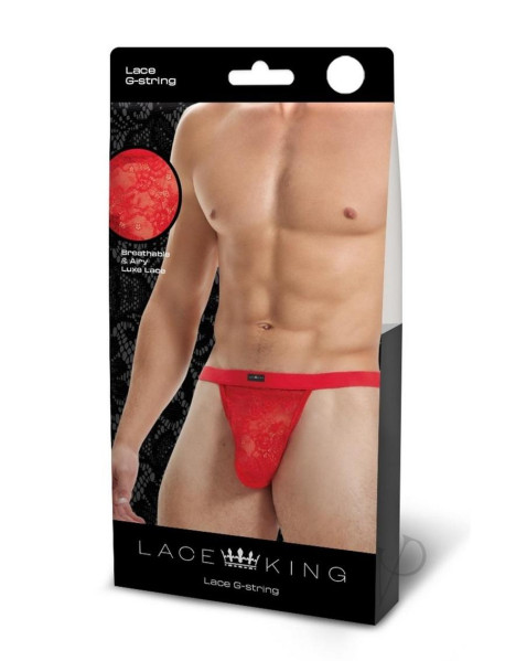 Lace King Lace Gstring M/l Red