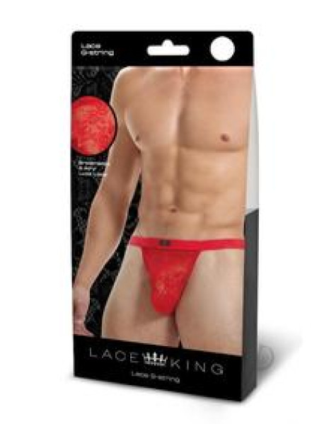 Lace King Lace Gstring M/l Red