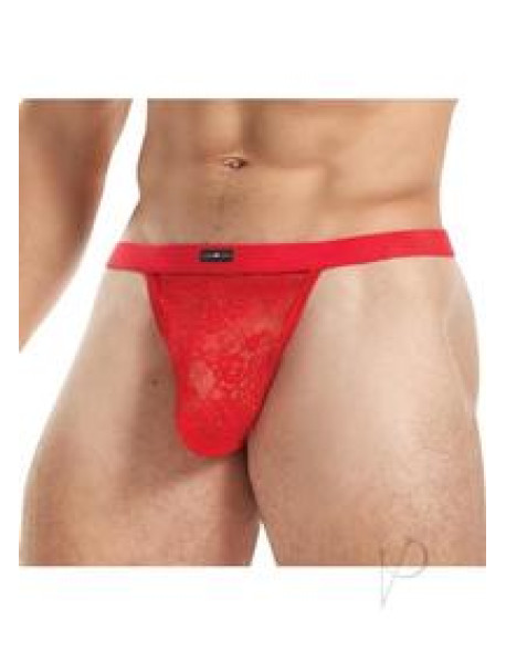 Lace King Lace Gstring M/l Red