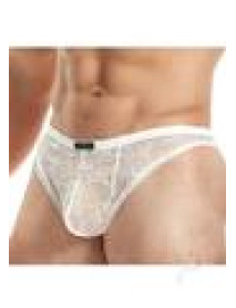 Lace King Lace Thong S/m White(spec)