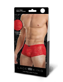 Lace King Lace Trunks S/m Red(spec)
