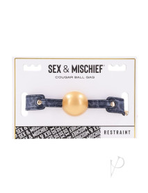 Sandm Cougar Ball Gag Nvy/gld(disc)