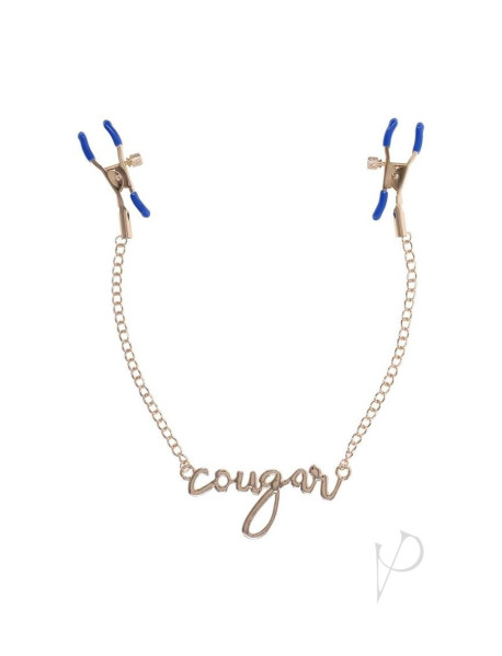Sandm Cougar Nipple Clamps Nvy/gld (disc)