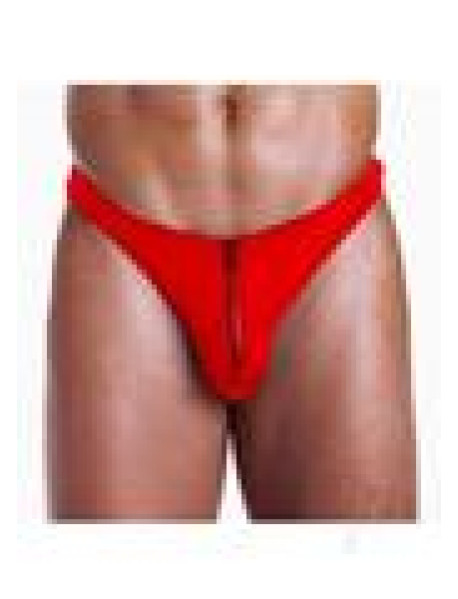 Unzip It Thong Red Rose Petal O/s