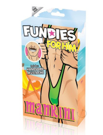 Mankini With Fake Mustache O/s