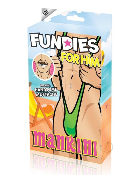 Mankini With Fake Mustache O/s