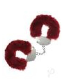 Ouch Heavy Duty Fluffy Handcuff Burgundy
