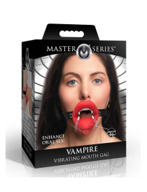 Ms Vampire Vibrating Mouth Gag Red