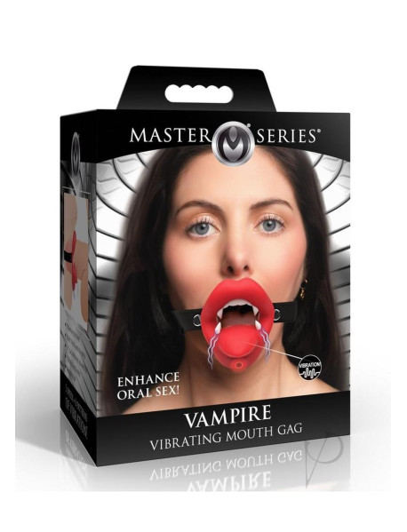 Ms Vampire Vibrating Mouth Gag Red
