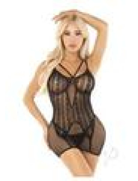 2 Pc Heart Net Mini Dress With Faux Gart 2 Pc Heart Net Mini Dress With Faux Gart