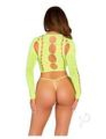 2 Pc Seamless Cut Out Long Sleeve Crop T