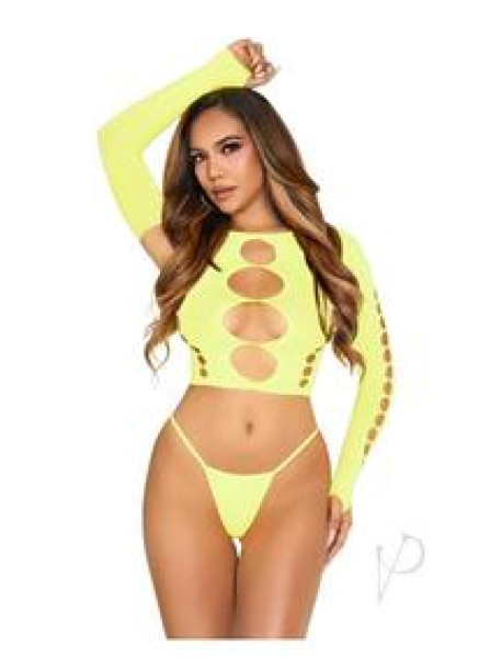 2 Pc Seamless Cut Out Long Sleeve Crop T 2 Pc Seamless Cut Out Long Sleeve Crop T