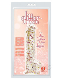 Glittergasm Realistic Dildo Blu/pur/vio