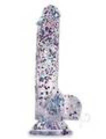 Glittergasm Realistic Dildo Blu/pur/vio