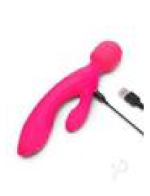 Tri Delight Dualend Wand Rabbit Vibe Pnk