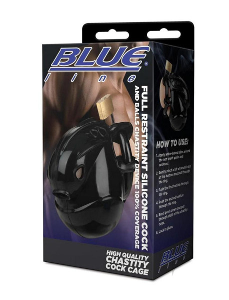 Full Restraint Cock Balls Chastity Blk