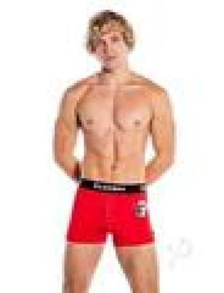 Playboy Mens Varsity Boxer Br Xl Red/wht Playboy Mens Varsity Boxer Br Xl Red/wht