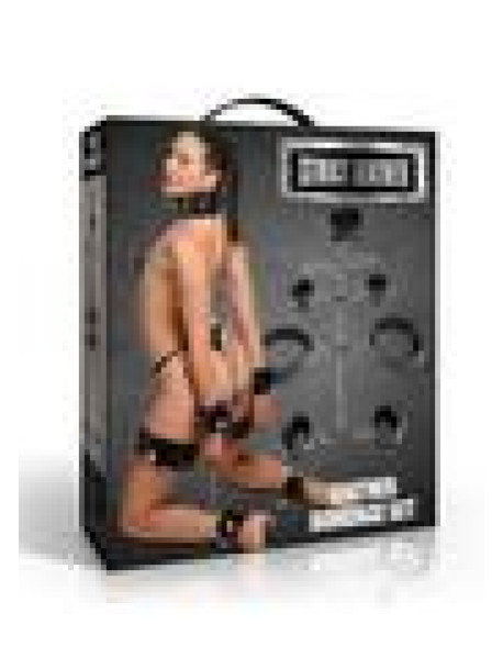 Strict Leather Bondage Set Blk Strict Leather Bondage Set Blk