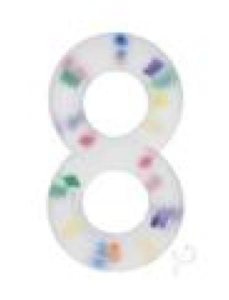 Alpha Liquid Silicone Crazy 8 Ring Multi Alpha Liquid Silicone Crazy 8 Ring Multi