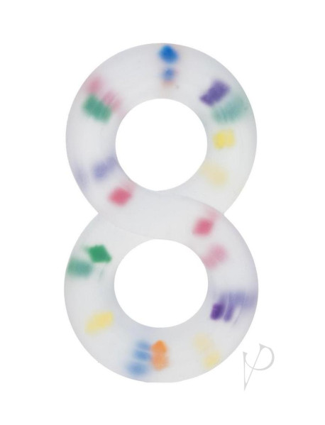 Alpha Liquid Silicone Crazy 8 Ring Multi Alpha Liquid Silicone Crazy 8 Ring Multi