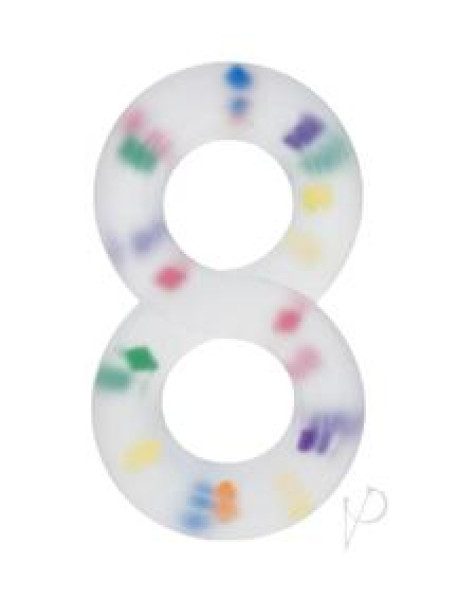 Alpha Liquid Silicone Crazy 8 Ring Multi Alpha Liquid Silicone Crazy 8 Ring Multi