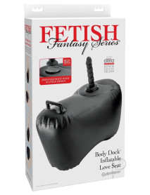 Ff Body Dock Inflate Love Seat Blk
