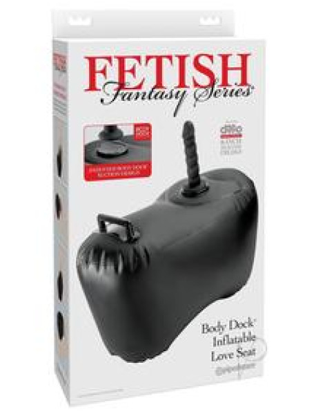Ff Body Dock Inflate Love Seat Blk Ff Body Dock Inflate Love Seat Blk