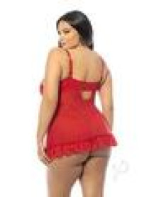 Valentine Babydoll Plus 3x/4x Red