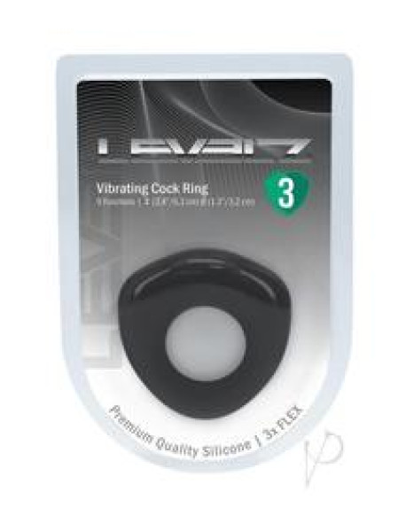 Levelz Sealed Liquid Silic Vibe Ring Blk