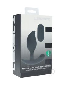 Levelz Remote Vibe Liquid Sil Plug Blk