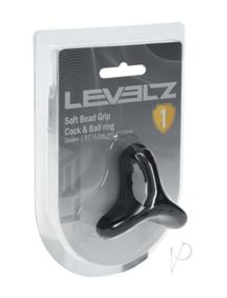 Levels Soft Bead Cock Ball Ring Blk Levels Soft Bead Cock Ball Ring Blk
