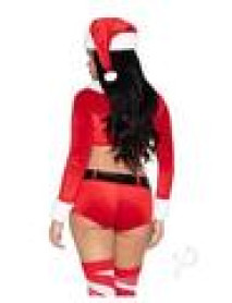Christmas Cutie Costume Xs Red/wht 4pc