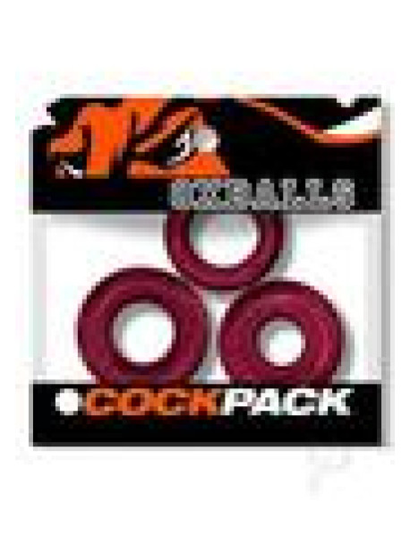 Cockpack Multi cockring 3pk Cherry Lips Cockpack Multi cockring 3pk Cherry Lips