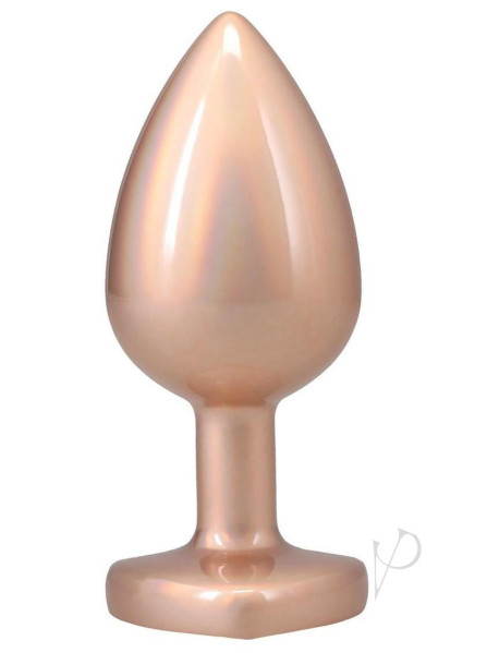 Booty Bling Heart Metal Plug Lg Gld