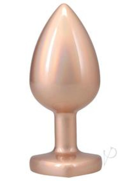 Booty Bling Heart Metal Plug Lg Gld