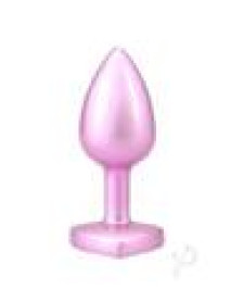 Booty Bling Heart Metal Plug Sm Pnk